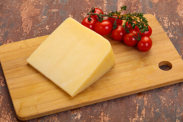 Hard parmesan cheese piece