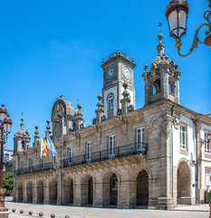 Obraz premium Town Hall in Lugo (in Spanish Ayuntamiento Concello de Lugo) Northern Spain Galicia 