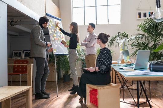 Architects working in a modern studio