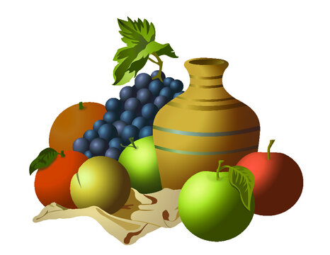 Bodeg&oacute;n en vector.