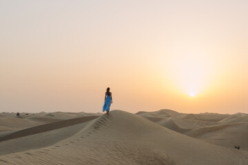 Woman in the desert