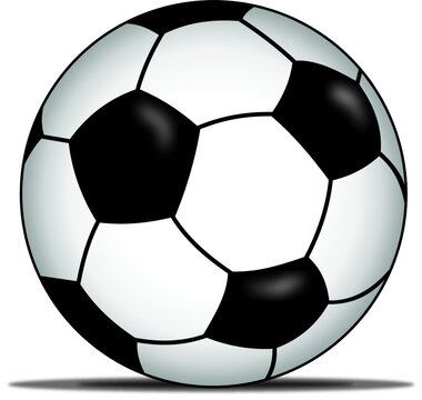 Vector image of a soccer ball.