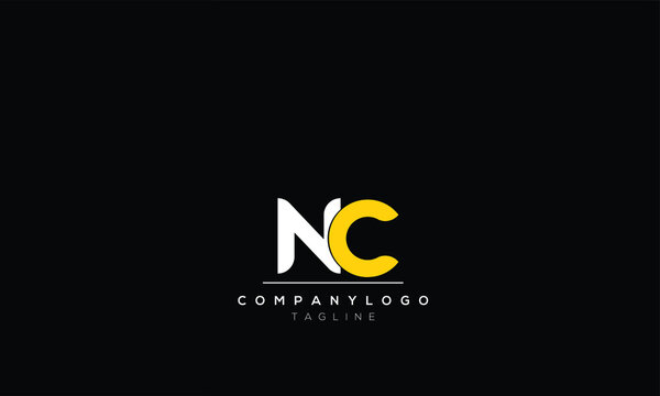 Alphabet letters Initials Monogram logo  nc,cn, n AND  c