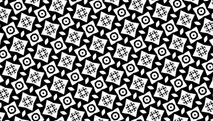 Fototapeta premium Ornament with elements of black and white colors.