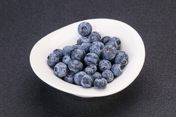 Sweet fresh juicy blueberries heap