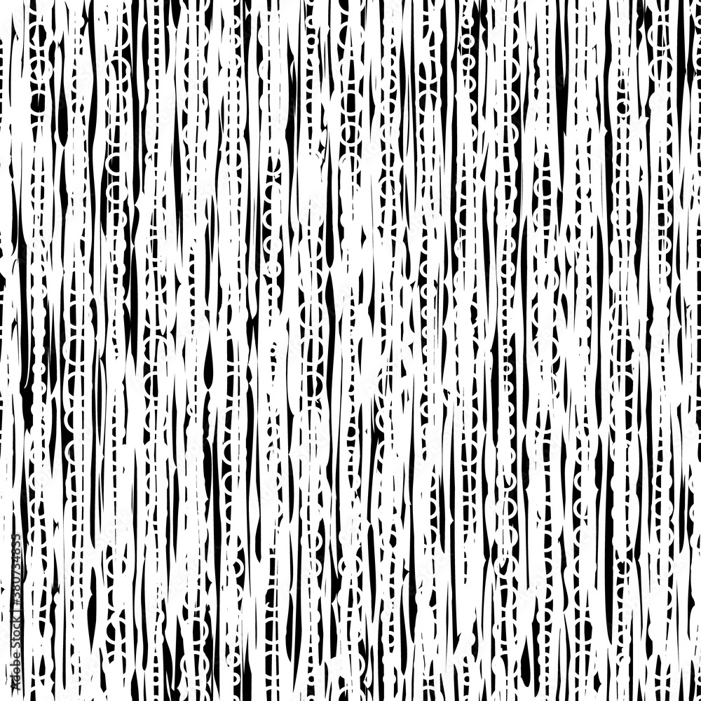 Poster vector abstract geometric seamless pattern. background with stripes and dots. monochrome geometric a