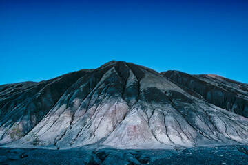 Donetsk waste heaps are mountains of rocks formed after coal mining from mines