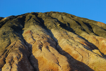 Donetsk waste heaps are mountains of rocks formed after coal mining from mines