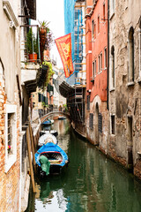 Obraz na płótnie Canvas Desert Venice, a wonderful city during the virus emergency