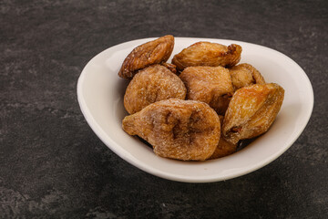 Dry sweet fig fruit heap