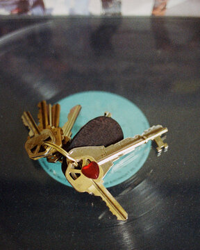 A Heart Key on the Record Player