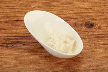 Caesar cream sauce with parmesan and herbs