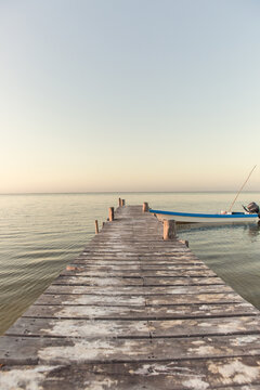 Pier in Holbox, Mexico