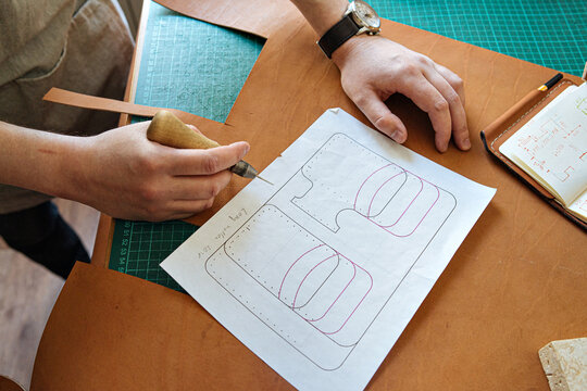 crop production process in a leather workshop