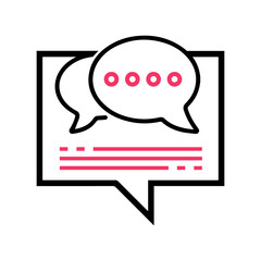 People communication, business, chat icon