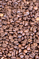 roasted coffee beans ready to grind
