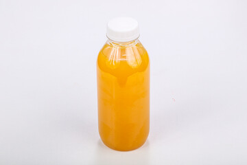 Orange fresh made  juice bottle