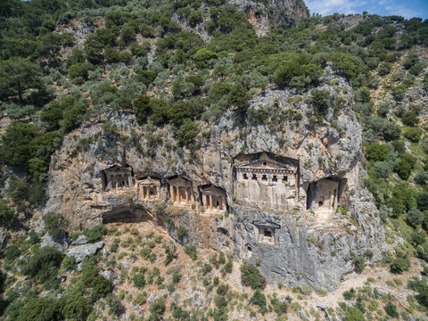 kaunos, lycian rockgraves in Turkey