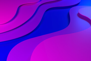 Abstract colorful geometric background. Dynamic shapes composition. 3D rendering