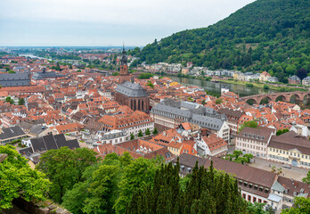 Fototapeta na wymiar Heidelberg aerial view