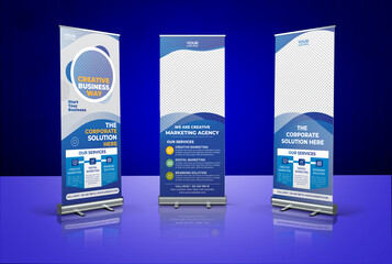 Professional Corporate Roll Up Banner Design 2020 with 3 concepts