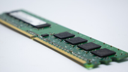 close up of computer memory