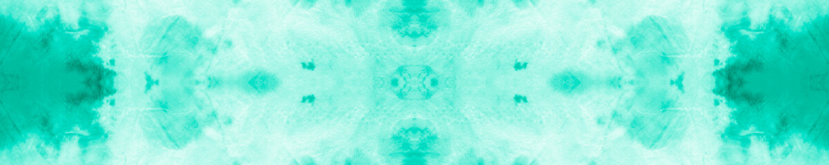 Seamless Blue Tie Dye Batik Print. Ethnic 