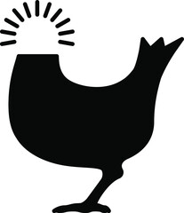 Concept: headless chicken. - obrazy, fototapety, plakaty