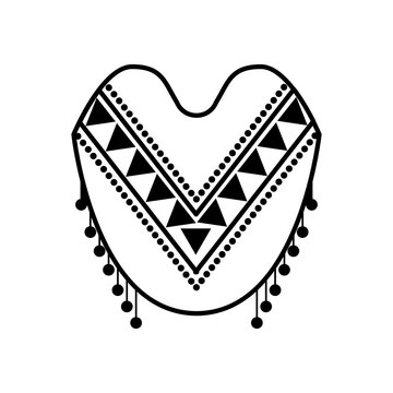 recommend clip art: mexican culture poncho line style