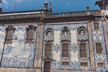 Tile work of the Carmo church, Porto, Portugal