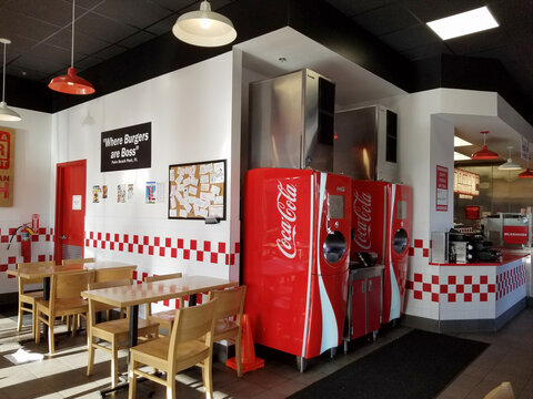 Inside Five Guys Burger