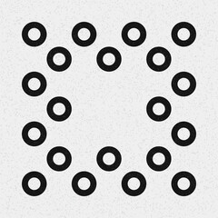 Abstract Cross Pattern Dots Logo generative computational art illustration