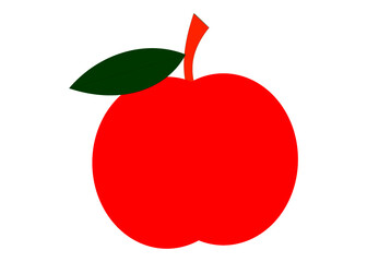 Vector red apple icon

