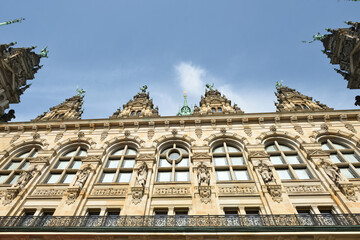 Fototapeta na wymiar Hamburger Rathaus, Deutschland