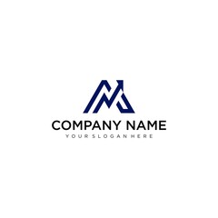 Letter M line logo design. Linear creative minimal monochrome monogram symbol. Universal elegant vector sign design. Premium business logotype. Graphic alphabet symbol for corporate business identity