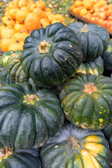 different kinds of pumpkins, autumn market, Austria