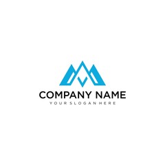 Letter M line logo design. Linear creative minimal monochrome monogram symbol. Universal elegant vector sign design. Premium business logotype. Graphic alphabet symbol for corporate business identity