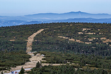 Fototapeta na wymiar View of Jested from Szrenica - Giant Mountains