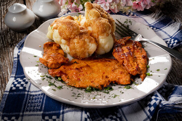 Fried chicken breast.