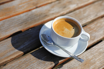 Kaffeepause im Freien