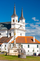 Fototapeta na wymiar Baroque Church of the Holy Trinity Drnholec, Southern Moravia, Czech Republic