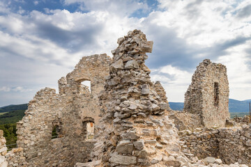 Ruins of Hrusov Castle, Zlate Moravce District, Nitra Region, Slovakia