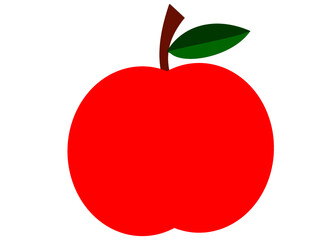apple fruit vector icon
