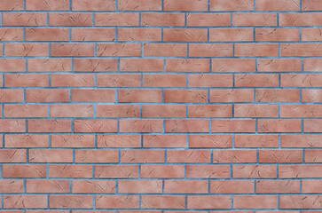 Seamless pattern of real street decorative brickwork. Decorative imitation of a brick wall.