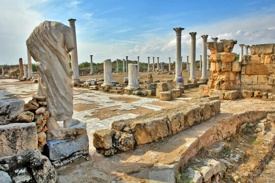 Salamis  - an ancient Greek city-state on the east coast of Cyprus,