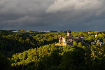 Fototapeta na wymiar Sovinec castle in Nizky Jesenik, Northern Moravia, Czech republic