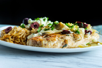 Greek Grilled Chicken Piccata