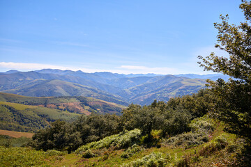 Vistas desde de cordillera desde Asturias