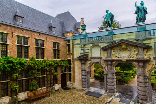 ANTWERP, BELGIUM - October 2, 2019: Rubens house Museum in Antwerp, Belgium