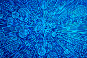 Blue whirlwind. Graphic digital abstract background
